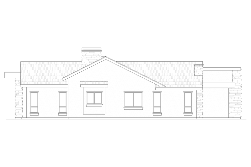 House Design - Exterior - Other Elevation for Contemporary House Plan #1108-11 - 3 bed, 2.5 bath