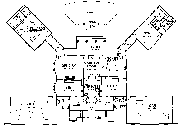 Dream House Plan - European Floor Plan - Main Floor Plan #119-228
