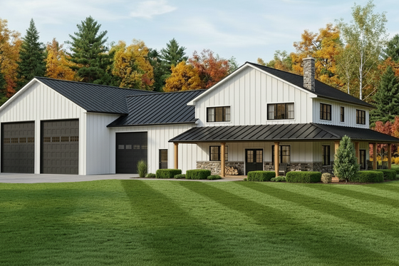 Three-Bedroom Plan with Safe Room
