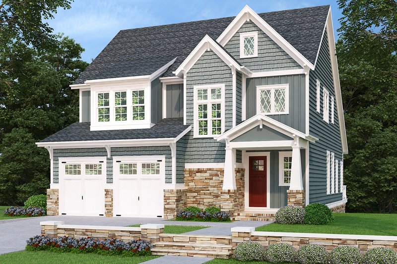 Architectural House Design - Traditional Exterior - Front Elevation Plan #927-936