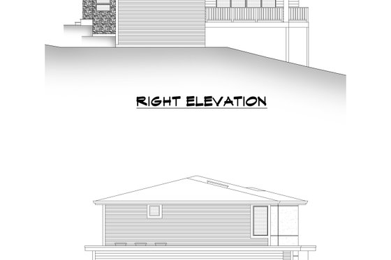 Exterior - Other Elevation 3 for Contemporary House Plan #1066-141 - 5 bed, 4.5 bath