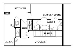 Floor Plan - Other Floor for European House Plan #45-113 - 3 bed, 2 bath
