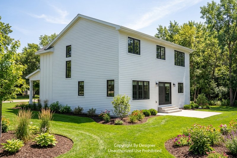 Home Plan - Exterior - Rear Elevation for Farmhouse House Plan #51-1524 - 3 bed, 2.5 bath