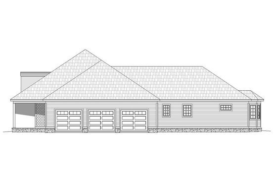 Exterior - Other Elevation 1 for Country House Plan #932-21 - 4 bed, 4.5 bath