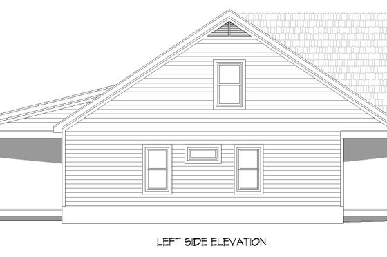 Exterior - Other Elevation for Southern House Plan #932-774 - 3 bed, 2.5 bath