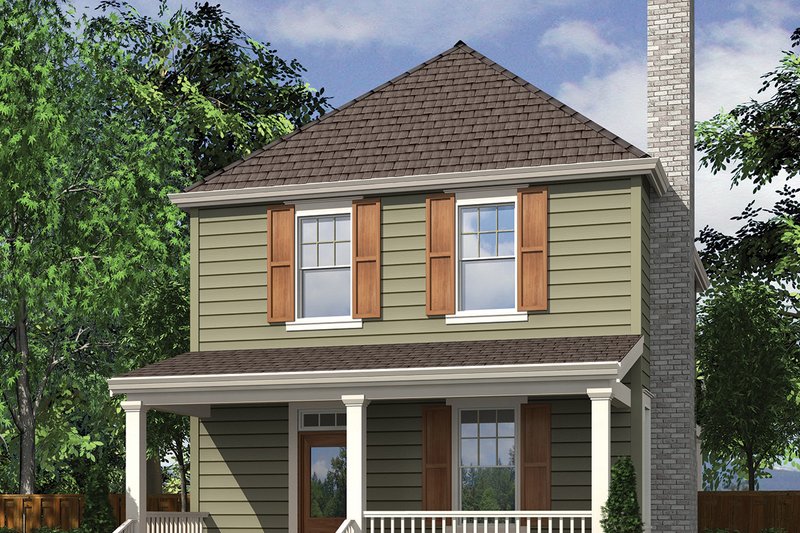 House Blueprint - Traditional Exterior - Front Elevation Plan #48-978
