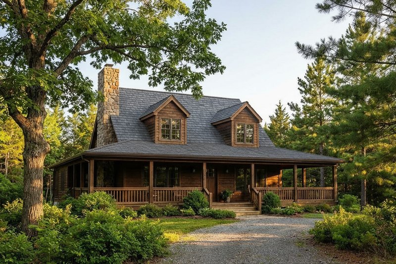 Dream House Plan - Country Exterior - Front Elevation Plan #22-221