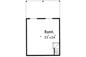 Floor Plan - Lower Floor for Traditional House Plan #303-380 - 3 bed, 2.5 bath
