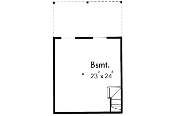 Floor Plan - Lower Floor for Traditional House Plan #303-380 - 3 bed, 2.5 bath