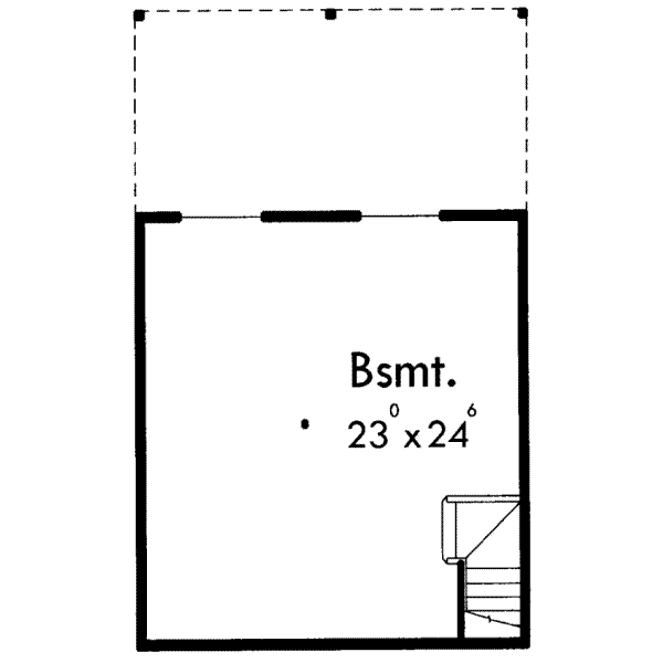 Traditional Floor Plan - Lower Floor Plan #303-380