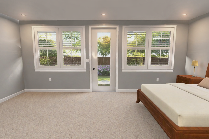 House Blueprint - Interior - Master Bedroom 2 for Farmhouse House Plan #1060-488 - 3 bed, 2 bath