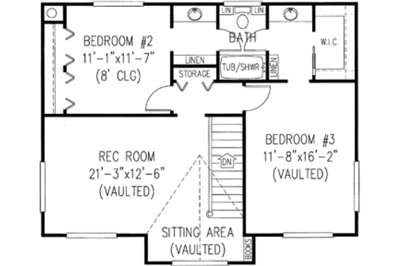 House Plan Design - Floor Plan - Upper Floor for Farmhouse House Plan #11-213 - 4 bed, 2.5 bath