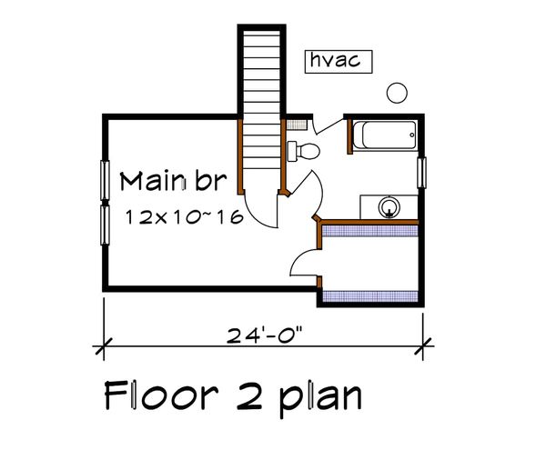 Home Plan - Cottage Floor Plan - Upper Floor Plan #79-140
