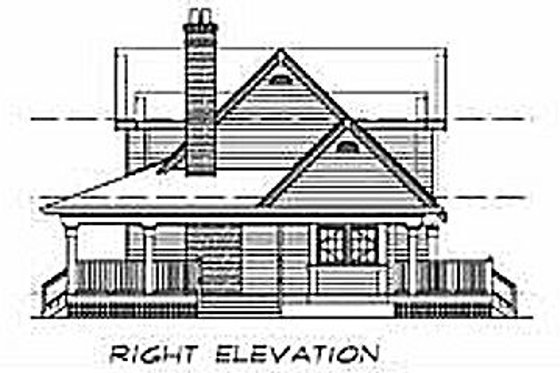 Exterior - Other Elevation 1 for Farmhouse House Plan #47-384 - 3 bed, 2 bath