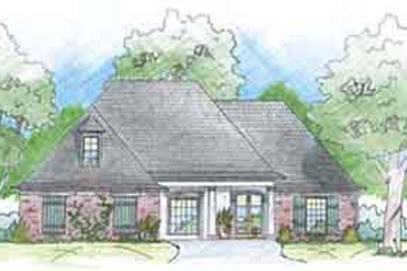 Architectural House Design - Southern Exterior - Front Elevation Plan #36-436