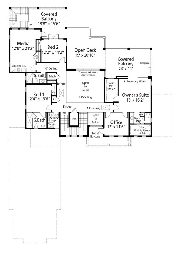 Home Plan - Cottage Floor Plan - Upper Floor Plan #938-153