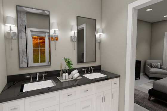 Interior - Master Bathroom 1 for Bungalow House Plan #51-1413 - 4 bed, 3.5 bath