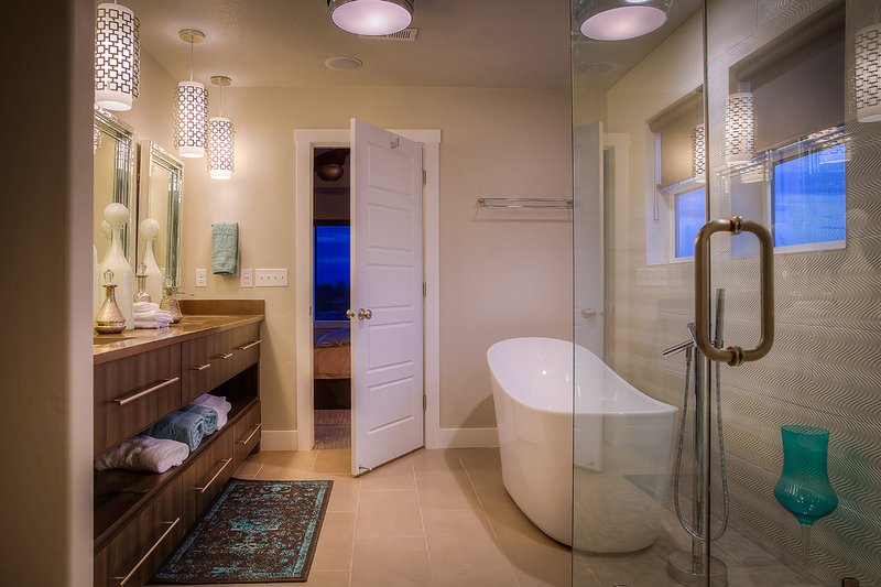 Home Plan - Interior - Master Bathroom 1 for Contemporary House Plan #20-2205 - 4 bed, 2.5 bath