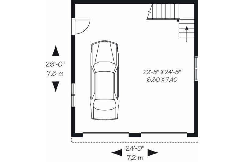 House Blueprint - Floor Plan - Main Floor for Traditional House Plan #23-767, 0 bath