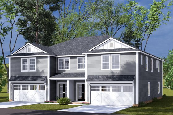 Exterior - Other Elevation for Traditional House Plan #513-2317 - 4 bed, 3.5 bath
