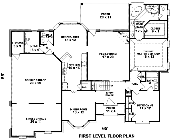 European Floor Plan - Main Floor Plan #81-1038