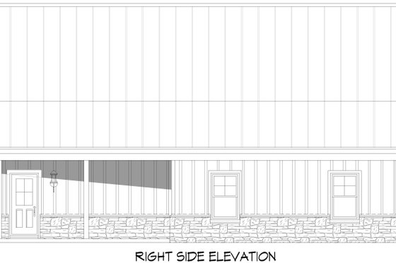 Exterior - Other Elevation 1 for Country House Plan #932-1056, 0 bath