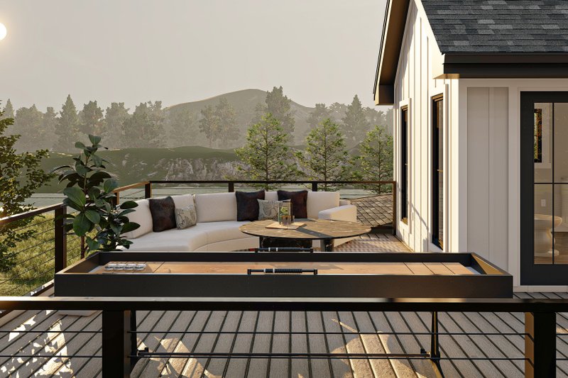 House Design - Exterior - Other Elevation 2 for Farmhouse House Plan #455-238 - 4 bed, 3 bath