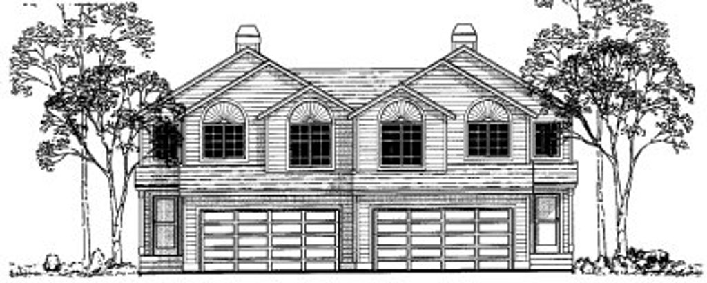 Exterior - Front Elevation 2 for Traditional House Plan #303-378 - 3 bed, 2.5 bath