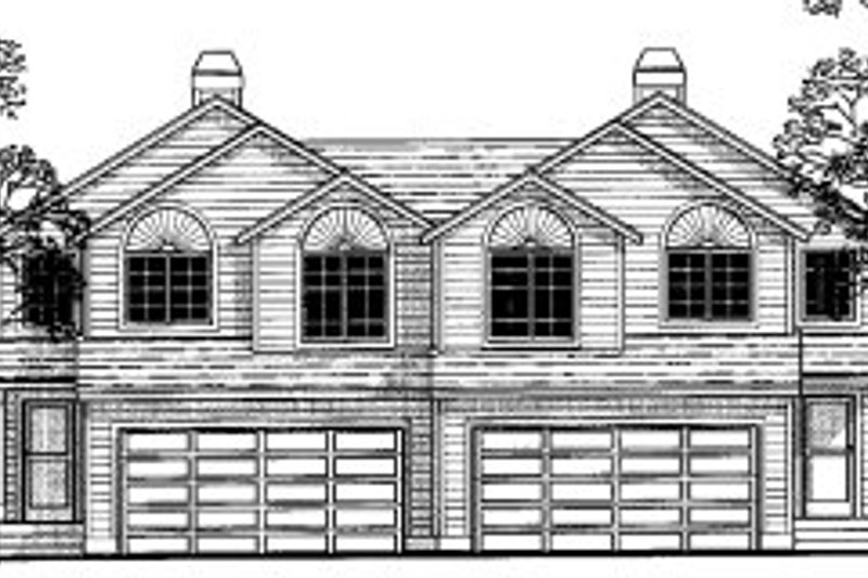 Exterior - Front Elevation 2 for Traditional House Plan #303-378 - 3 bed, 2.5 bath