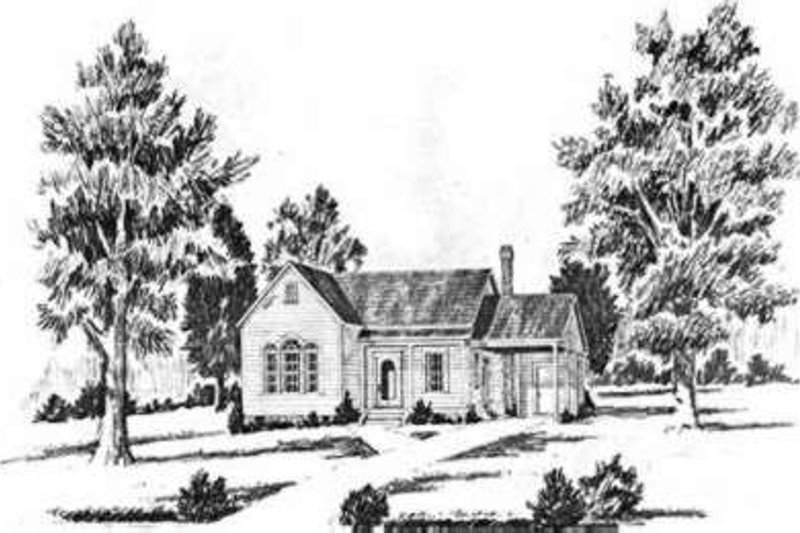 House Blueprint - Southern Exterior - Front Elevation Plan #36-400