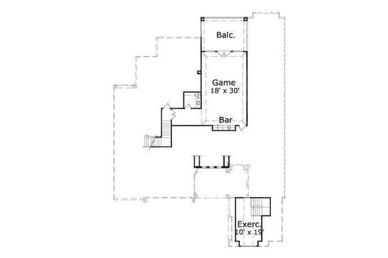 Floor Plan - Upper Floor for Mediterranean House Plan #411-633 - 4 bed, 3.5 bath