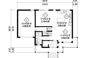 Contemporary Style House Plan - 3 Beds 1 Baths 1686 Sq/Ft Plan #25-4373 