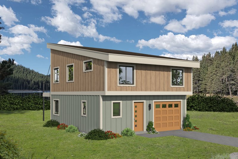 Home Plan - Contemporary Exterior - Front Elevation Plan #932-531