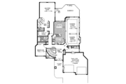 European Style House Plan - 2 Beds 2 Baths 1800 Sq/Ft Plan #18-148 