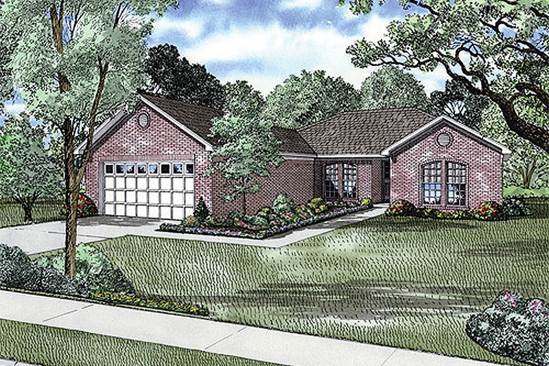 Traditional Style House Plan - 4 Beds 2 Baths 1760 Sq/Ft Plan #17-635