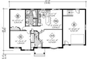Traditional Style House Plan - 2 Beds 1 Baths 1074 Sq/Ft Plan #25-4088 