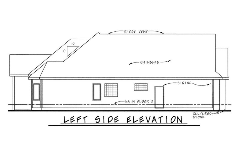 House Design - Left Side Elevation