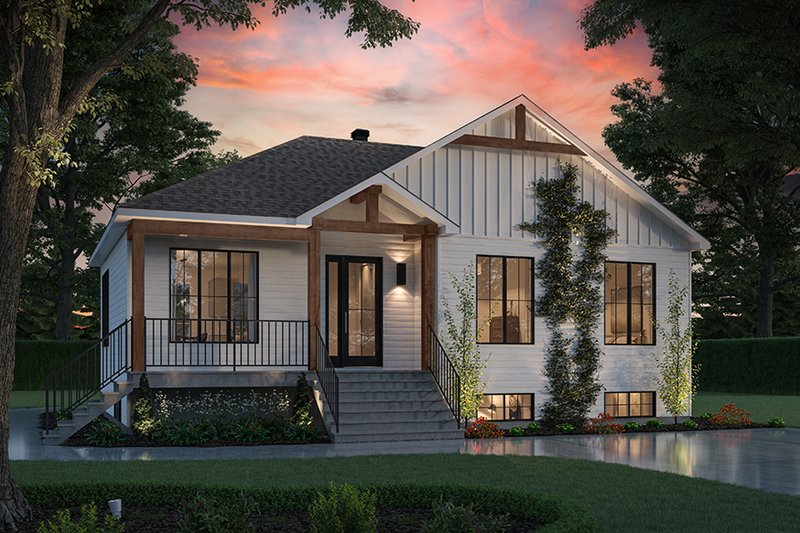 Home Plan - Bungalow Exterior - Front Elevation Plan #23-2830