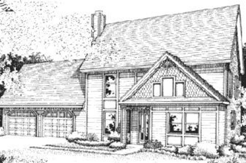 Dream House Plan - Traditional Exterior - Front Elevation Plan #45-186