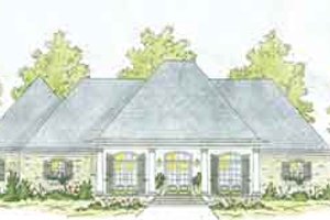 Southern Exterior - Front Elevation Plan #36-447