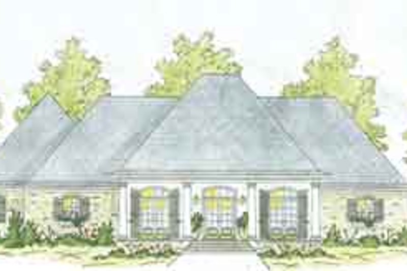 Architectural House Design - Southern Exterior - Front Elevation Plan #36-447