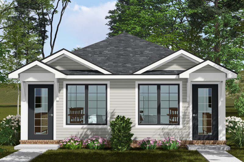 Architectural House Design - Exterior - Other Elevation for Cottage House Plan #513-2427 - 1 bed, 1 bath
