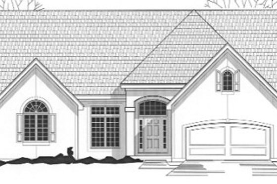 Exterior - Front Elevation for Traditional House Plan #67-752 - 4 bed, 3 bath