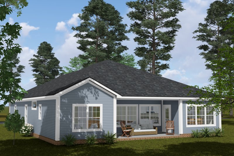 Architectural House Design - Exterior - Other Elevation 2 for Cottage House Plan #513-2424 - 4 bed, 3 bath