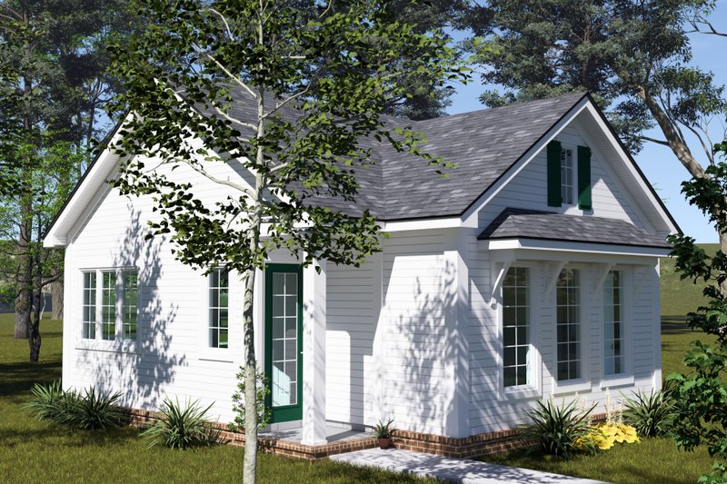 House Blueprint - Cottage Exterior - Front Elevation Plan #513-2417