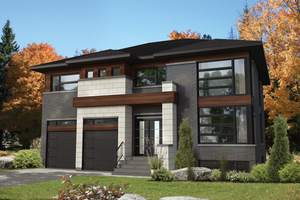 Contemporary Exterior - Front Elevation Plan #25-4903