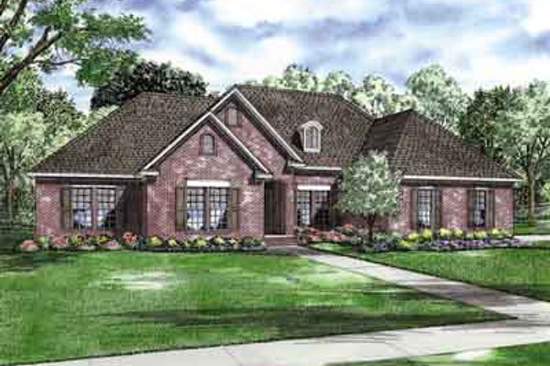 Dream House Plan - Traditional Exterior - Front Elevation Plan #17-2155