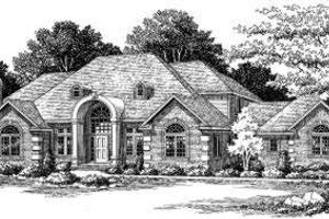 European Exterior - Front Elevation Plan #334-114