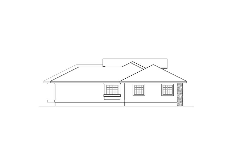 Home Plan - Exterior - Other Elevation for Mediterranean House Plan #124-1290 - 3 bed, 2.5 bath