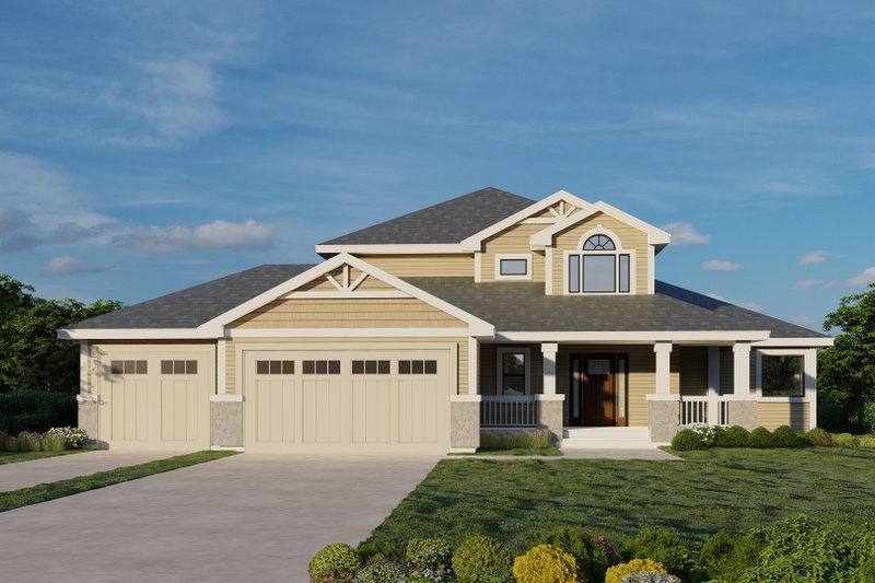 Home Plan - Craftsman Exterior - Front Elevation Plan #112-220